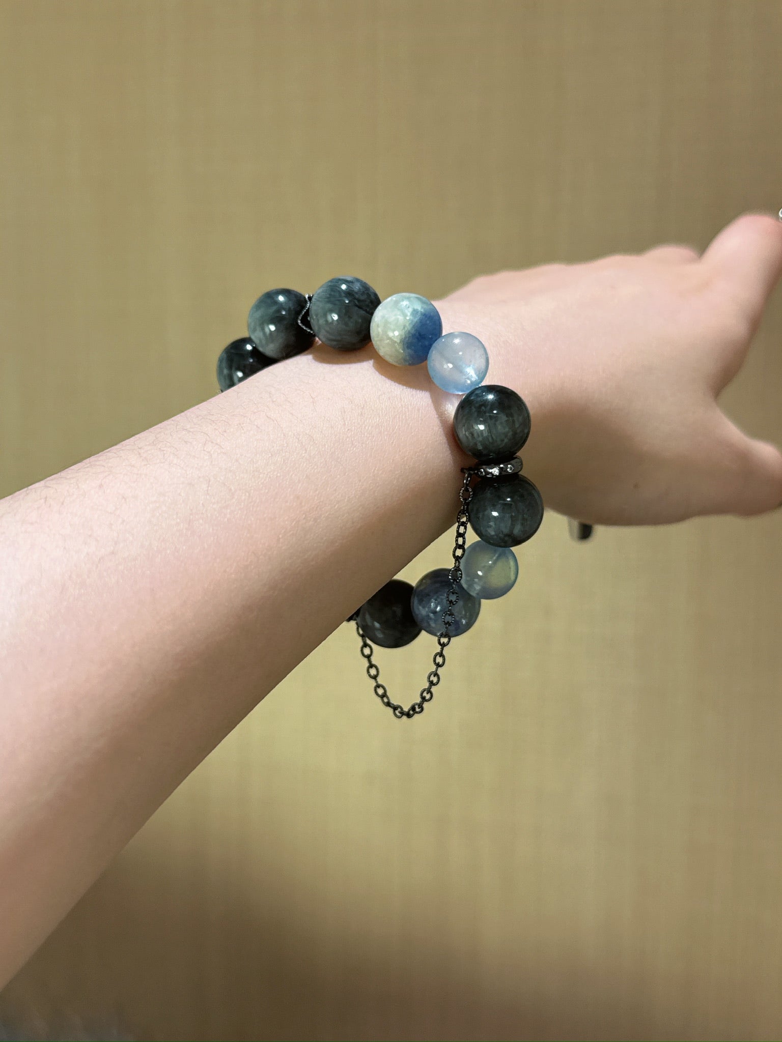 ▫️▪️ Eagle eye aquamarine bracelet
